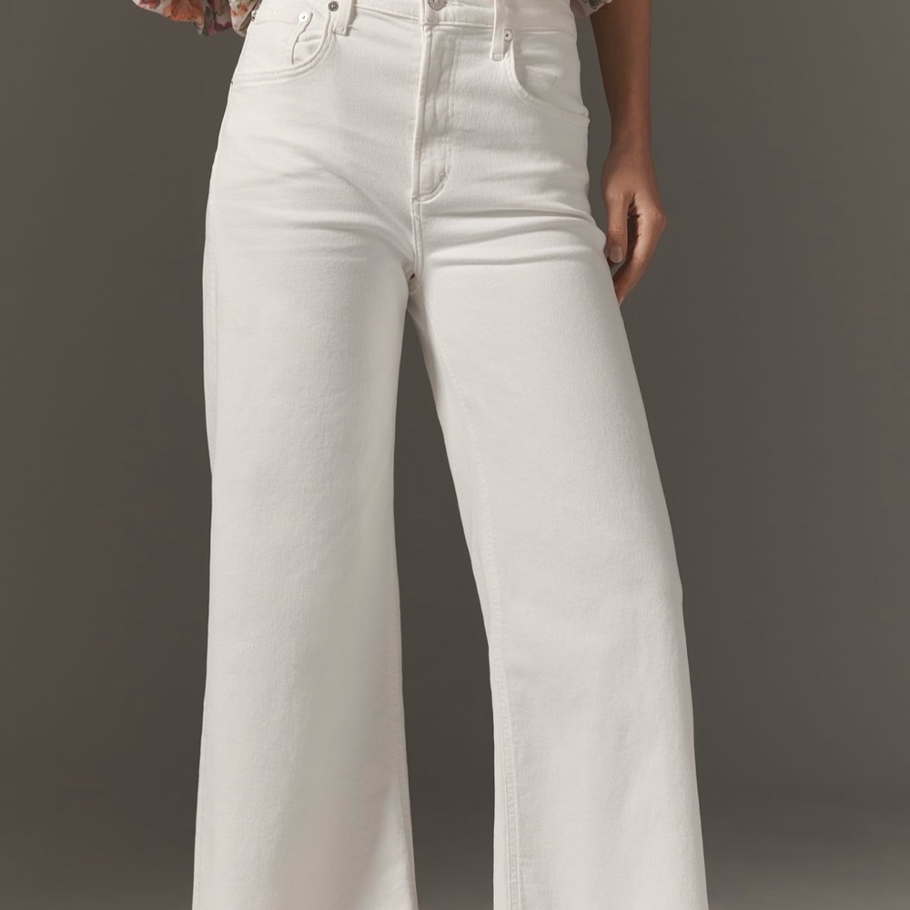 NWT Citizens of Humanity Lyra High-Rise Crop Wide-Leg Jeans
